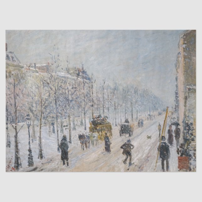 Papel De Seda Camille Pissarro - Alavancos Exteriores, Efeito Ne (Frente )