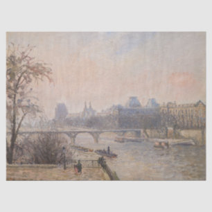 Papel De Seda Camille Pissarro - O Sena e o Louvre