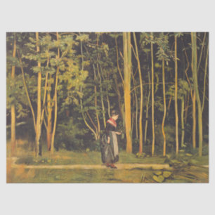 Papel De Seda Caminhando na borda da floresta (por Ferdinand Hod