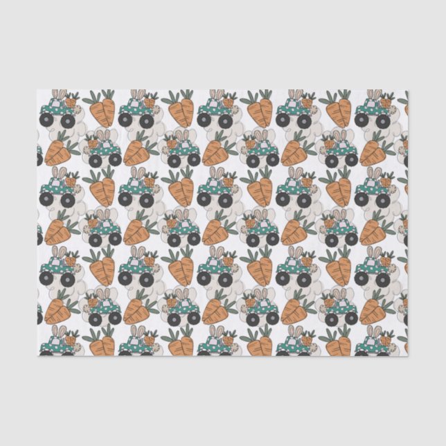 Papel De Seda Caminhão de Páscoa (Frente )
