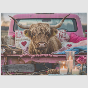 Papel De Seda Caminhão de Vintagem do Namorados de Descaptação