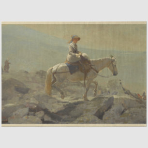 Papel De Seda Caminho da ponte, Montanhas brancas (Winslow Homer