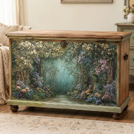 Papel De Seda Caminho Decoupage da Floresta Encantada de Esmeral