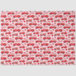 Papel De Seda Caminhões namorados a rosa