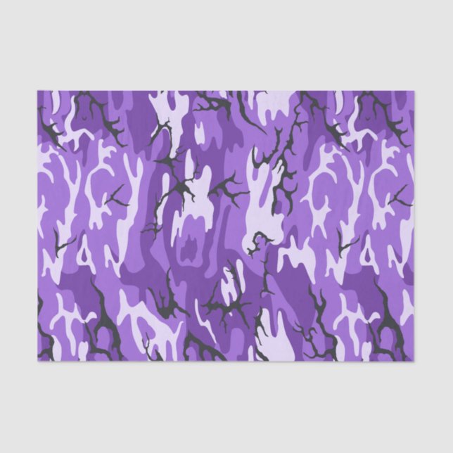 Papel De Seda Camo roxo (Frente )