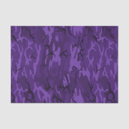 Papel De Seda Camo roxo escuro
