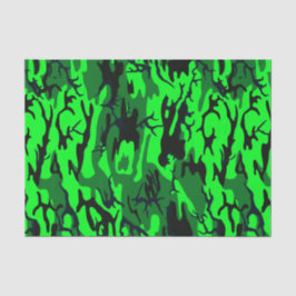 Papel De Seda Camo verde estrangeiro