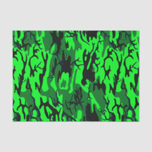 Papel De Seda Camo verde estrangeiro
