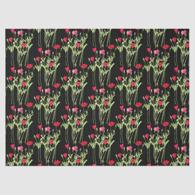 Papel De Seda Campanha de verão, flores silvestres (Frente )