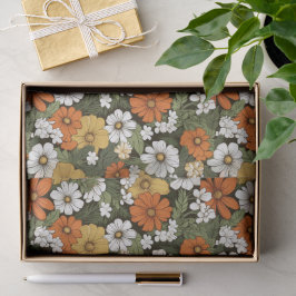 Papel De Seda Campo das flores