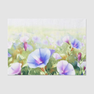 Papel De Seda Campo das Flores - Glória da Manhã (D) Aquarela