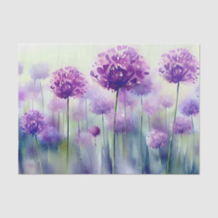 Papel De Seda Campo de flores-Allium, (C) Aquarela