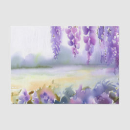 Papel De Seda Campo de Flores-Wisteria (C) Aquarela