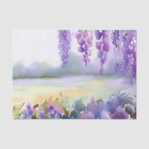 Papel De Seda Campo de Flores-Wisteria (C) Aquarela