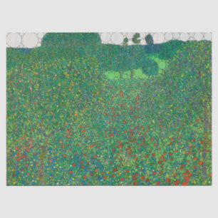 Papel De Seda Campo de papagaios por Depois de Gustav Klimt
