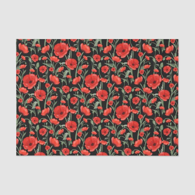 Papel De Seda Campo de Papoulas (Frente )