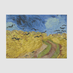 Papel De Seda Campo de Trigo com Corvos de Vincent Van Gogh