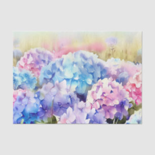 Papel De Seda Campo Flores-Hidrópsia (C) Aquarela
