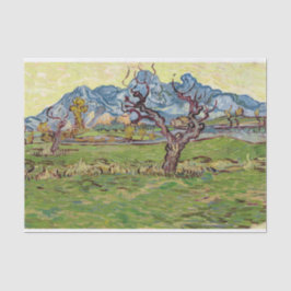 Papel De Seda Campos próximos aos Alpilles Vincent van Gogh