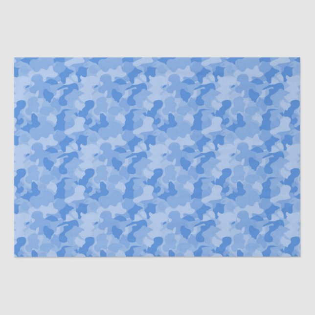 Papel De Seda Camuflagem azul (Frente )