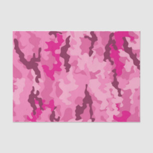 Papel De Seda Camuflagem cor-de-rosa Trendência feminina feminin