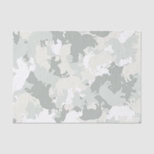 Papel De Seda Camuflagem do rinoceronte
