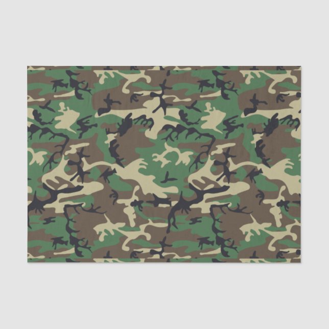 Papel De Seda Camuflagem Militar (Frente )