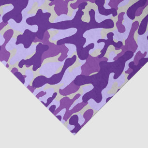 Papel De Seda Camuflagem Roxa
