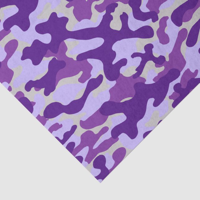Papel De Seda Camuflagem Roxa  (Detalhes)