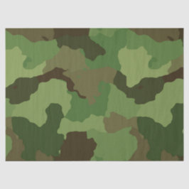 Papel De Seda Camuflagem Verde do Exército