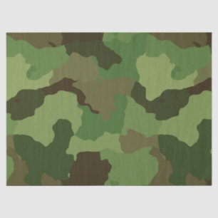 Papel De Seda Camuflagem Verde do Exército