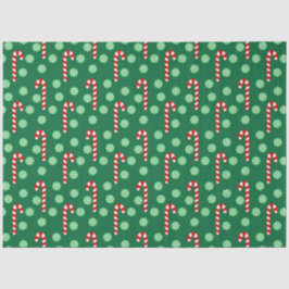 Papel De Seda Canas Vermelhos de Natal