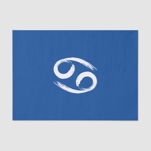 Papel De Seda CANCER - Sinal de Zodíaco Verão, junho, Astrologia (Frente )