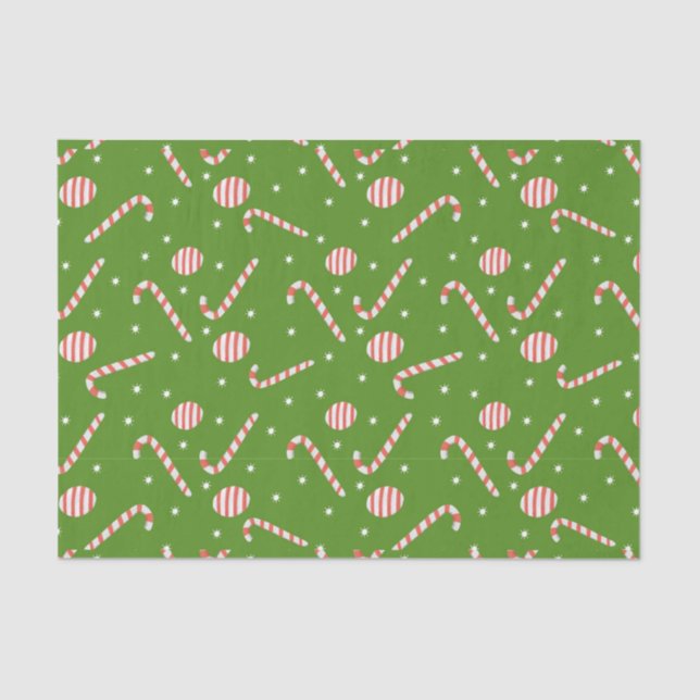 Papel De Seda Candy Cane (Frente )