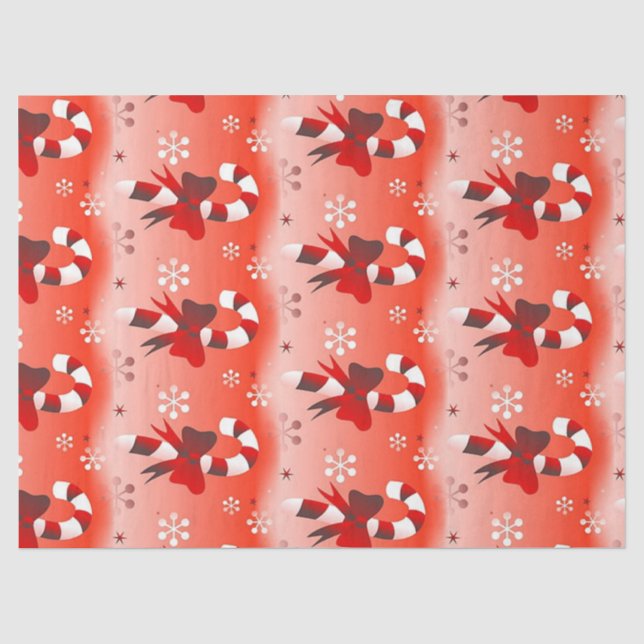 Papel De Seda Candy Cane (Frente )