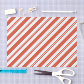 Papel De Seda Candy Cane Chorus-Big Stripe Diagonal
