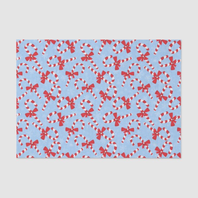 Papel De Seda Candy Cane Christmas (Frente )