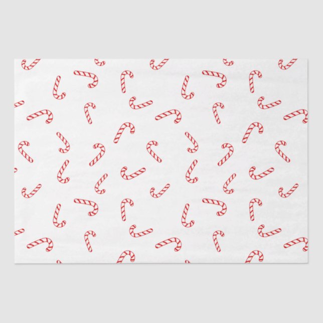 Papel De Seda Candy Cane Christmas (Frente )
