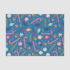 Papel De Seda Candy Canes e Doces de Natal Embalados