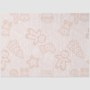 Papel De Seda Candy Canes Gingercake Men Stars Natal