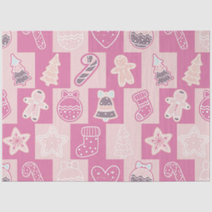 Papel De Seda Candy Canes Gingercake Men Stars Natal