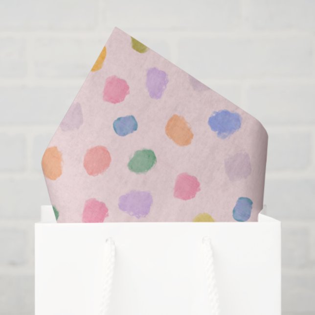 Papel De Seda Candy dots Tissue Paper (Sacola de presentes)