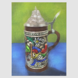 Papel De Seda Caneca de cerveja de Cerâmica Alemã com Desligamen