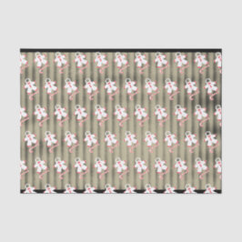 Papel De Seda Canes doces e neves em aparência ondulada