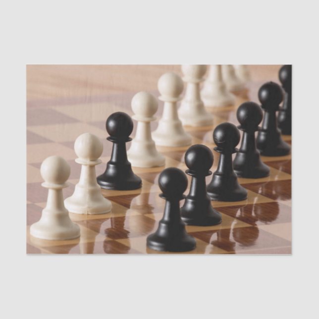 Papel De Seda Canhões no Conselho de xadrez (Frente )