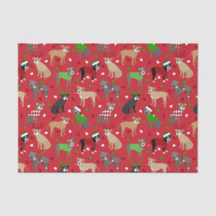 Papel De Seda Caninos de Natal