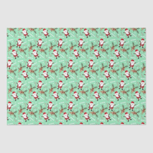 Papel De Seda Canis De Refrigerante Bonito Papai Noel (Frente )