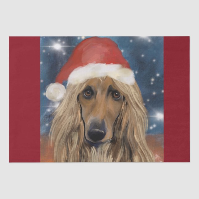 PAPEL DE SEDA CÃO AFEGÃO     (Frente )