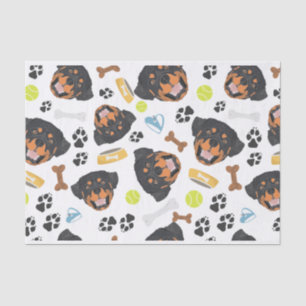 Papel De Seda Cão de sorriso Rottweiler