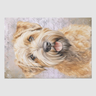 Papel De Seda Cão-Terrier, com revestimento macio,
